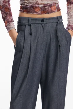 Pantalones-Desigual Pantalón largo recto