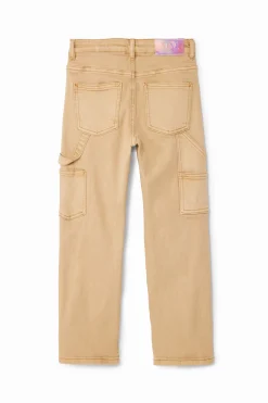 Faldas Y Pantalones-Desigual Pantalón recto denim