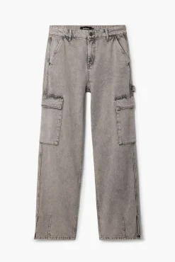 Vaqueros|Pantalones-Desigual Pantalón vaquero cargo