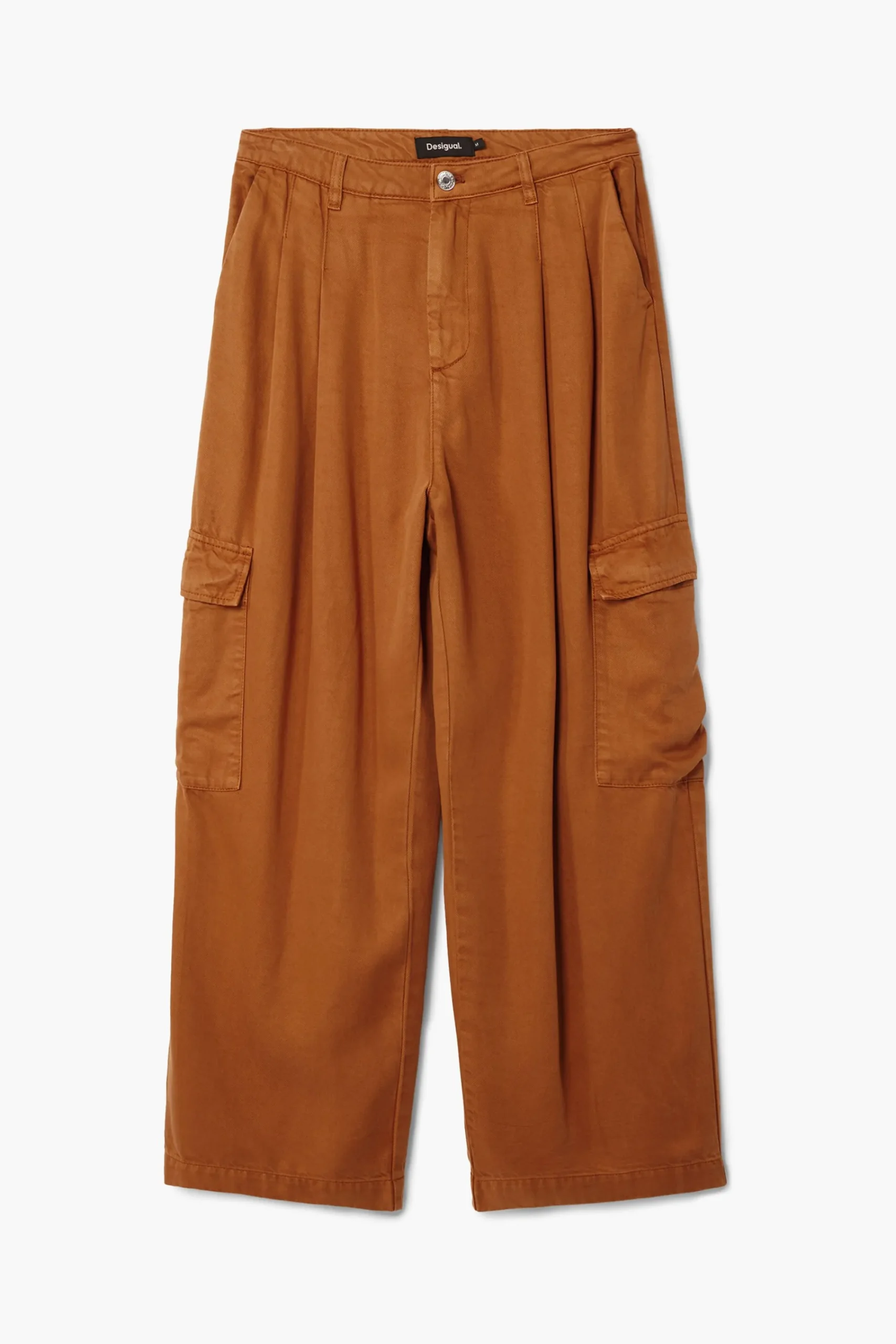 Pantalones-Desigual Pantalones cargo fluidos