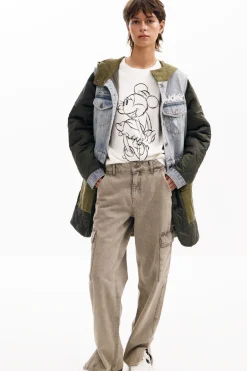 Abrigos Y Chaquetas-Desigual Parca híbrida capucha Mickey