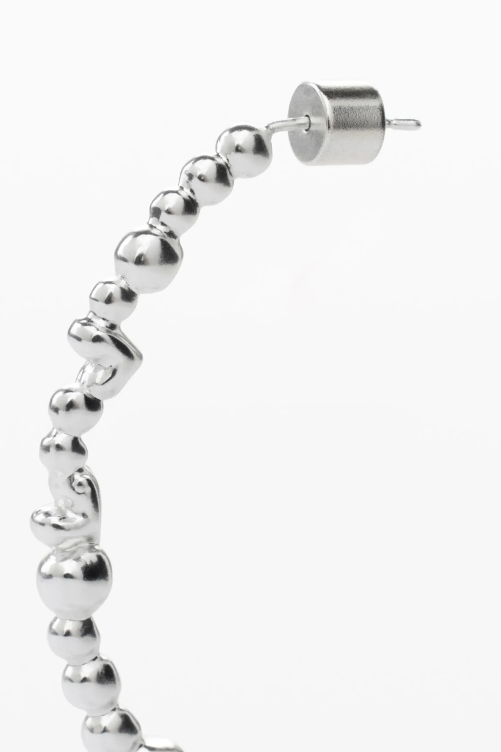 Joyería-Desigual Pendientes aro corazones bañado en plata Zalio