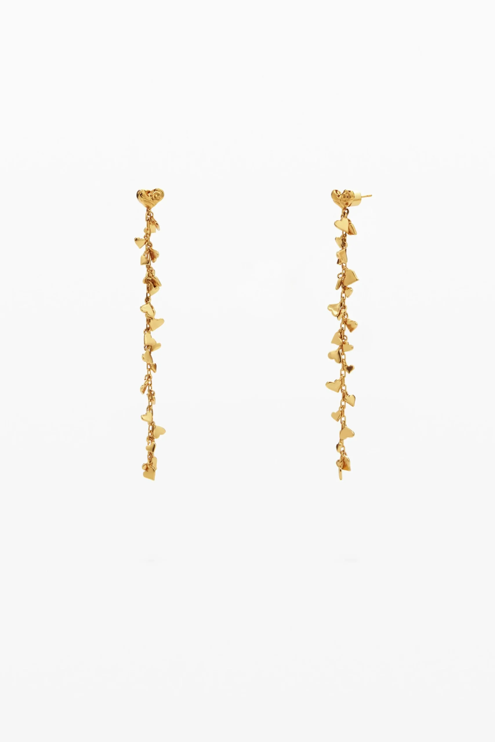 Joyería-Desigual Pendientes cascada baño oro Zalio