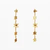 Joyería-Desigual Pendientes cascada de estrellas Zalio
