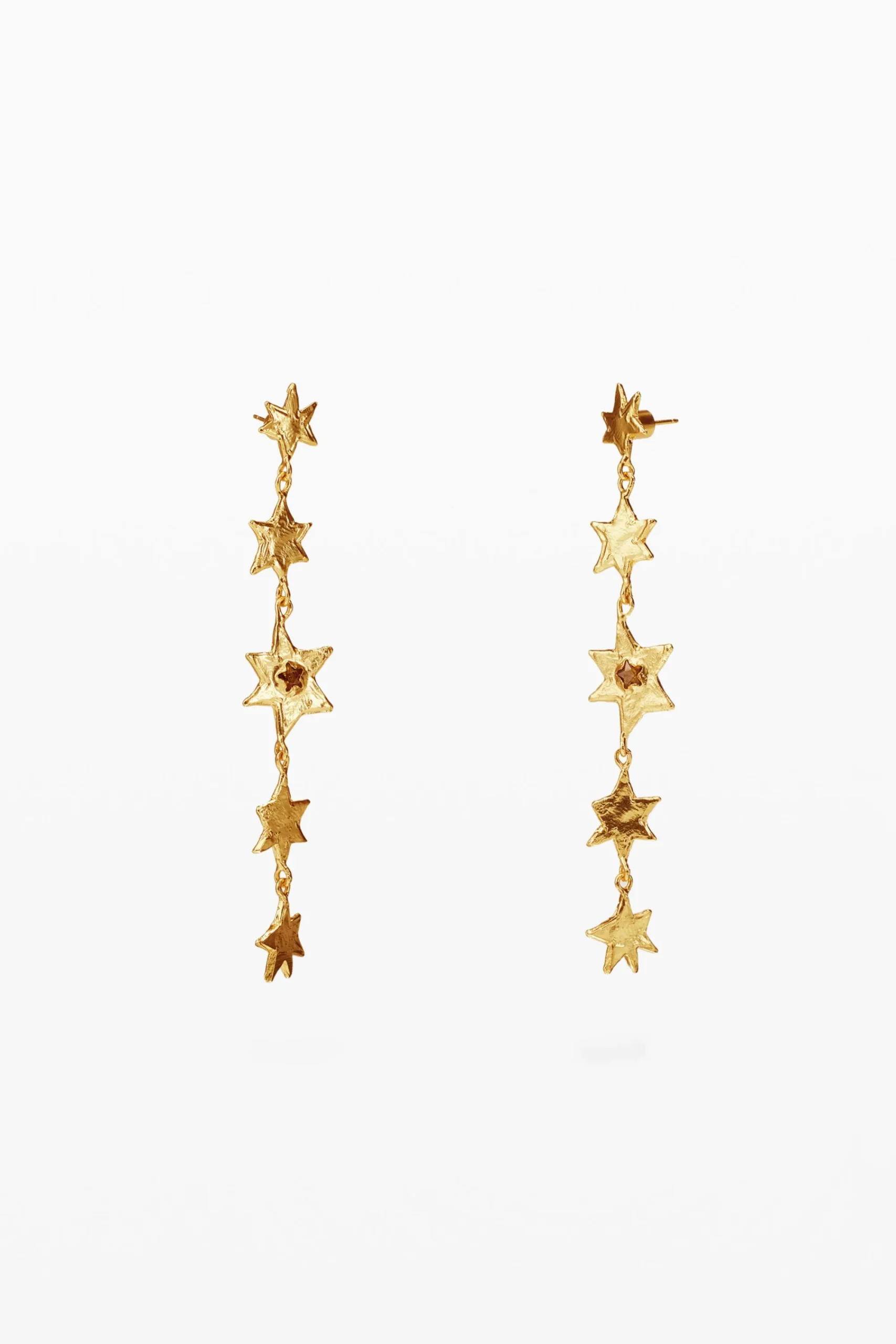 Joyería-Desigual Pendientes cascada de estrellas Zalio