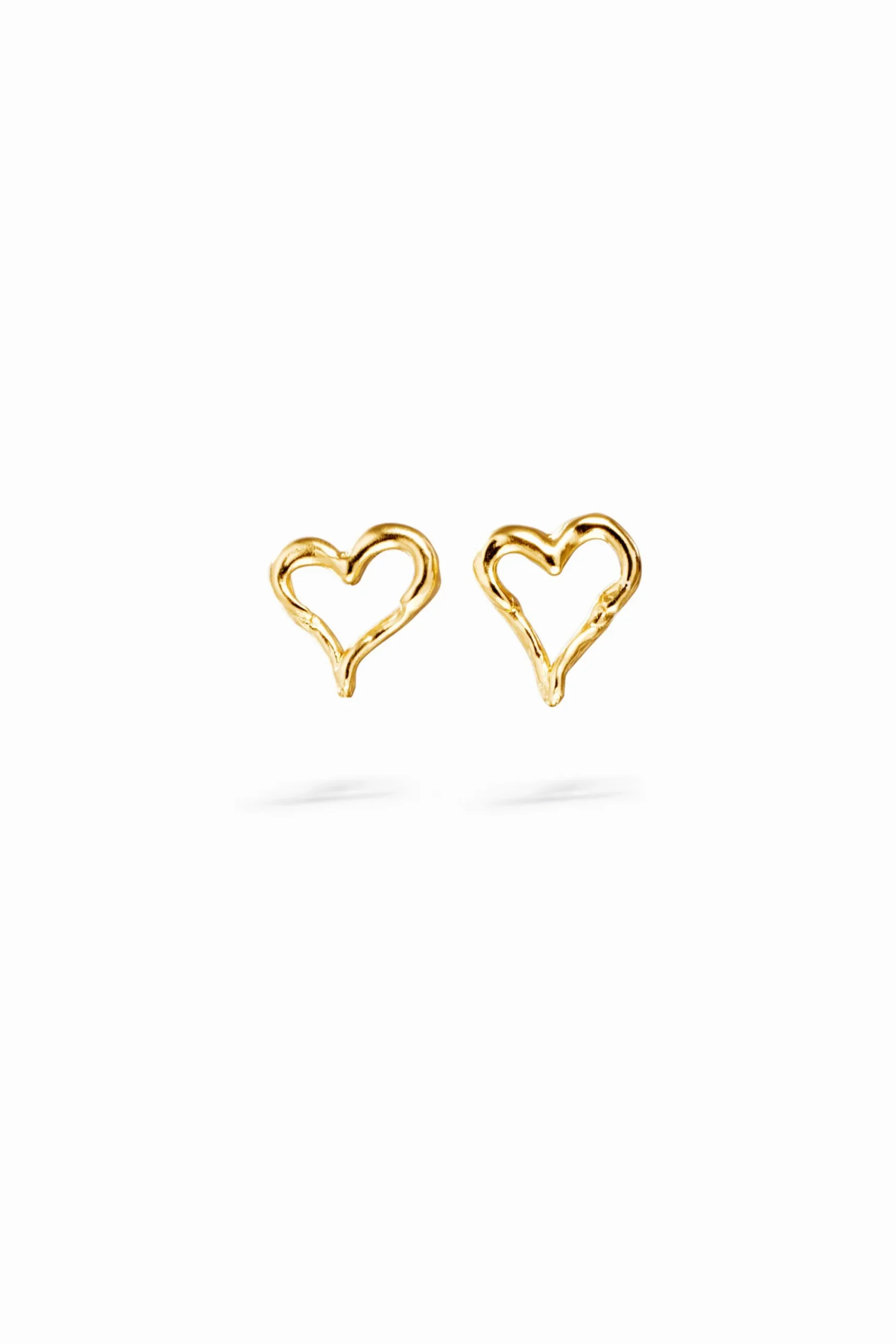 Joyería-Desigual Pendientes corazón baño oro Zalio
