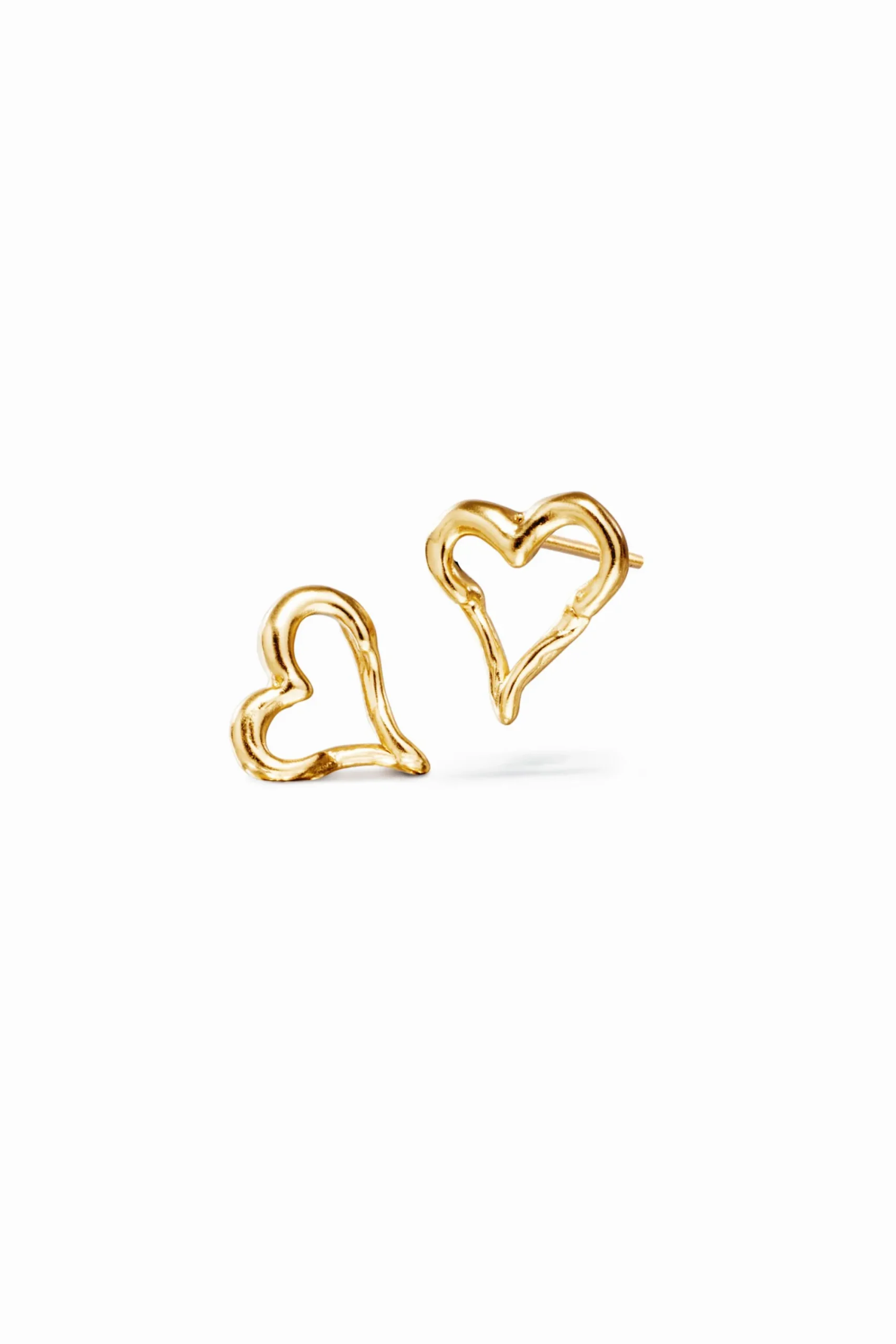 Joyería-Desigual Pendientes corazón baño oro Zalio