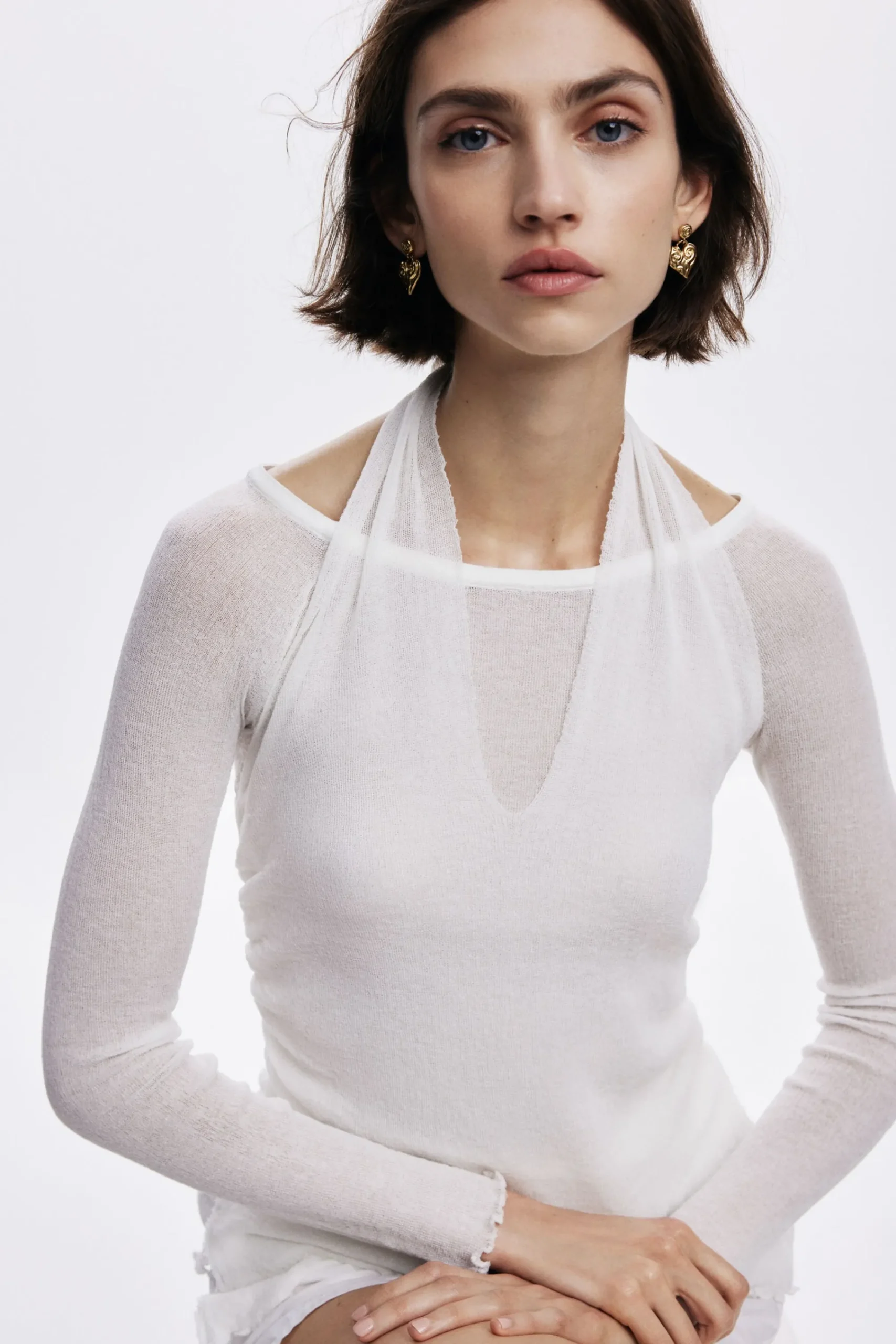 Joyería-Desigual Pendientes corazón baño oro Zalio