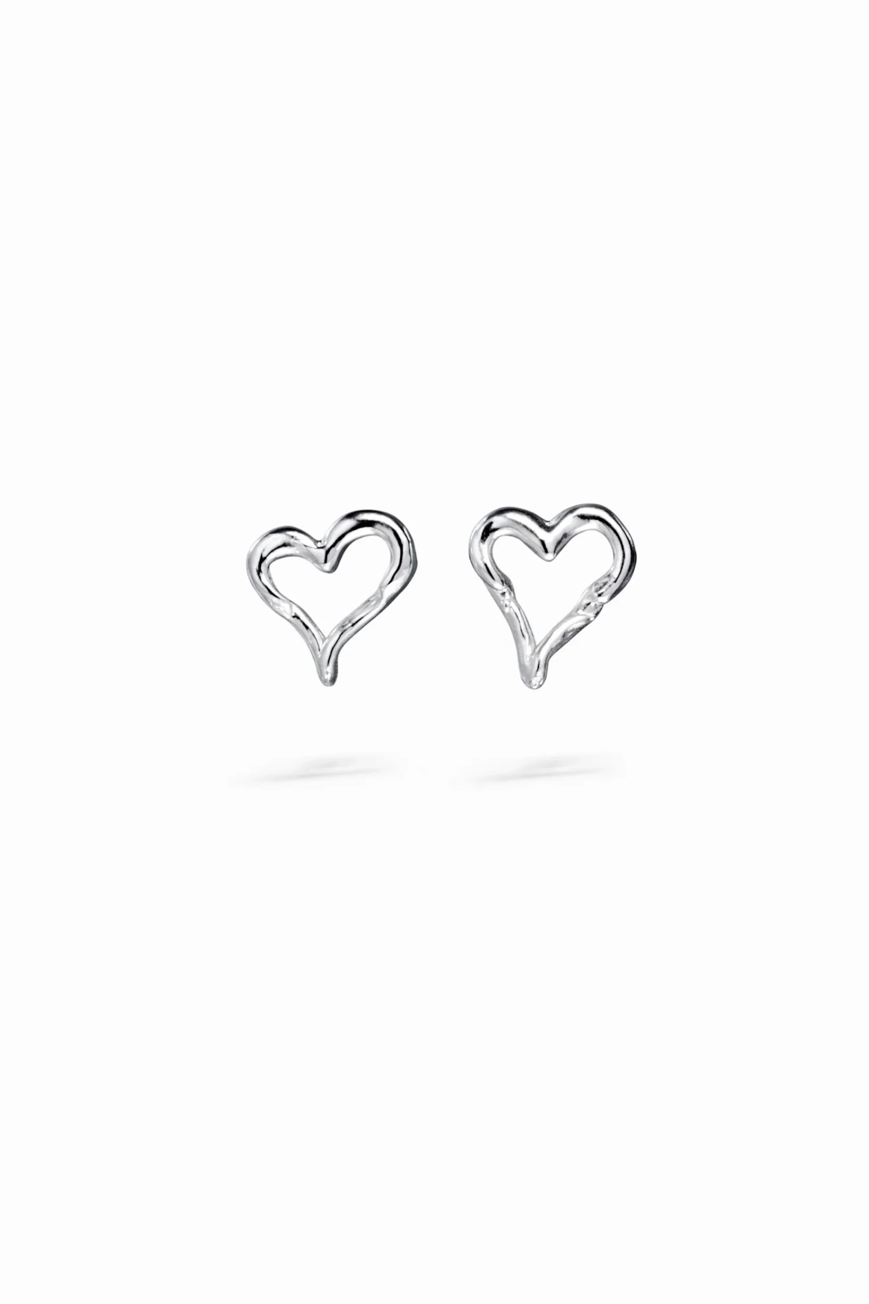 Joyería-Desigual Pendientes corazón baño plata Zalio