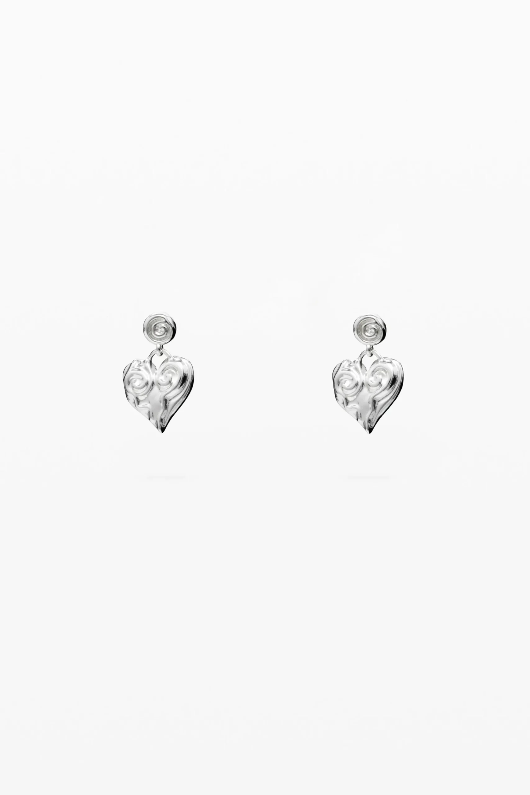 Joyería-Desigual Pendientes corazón baño plata Zalio