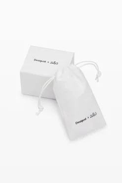 Joyería-Desigual Pendientes corazón baño plata Zalio