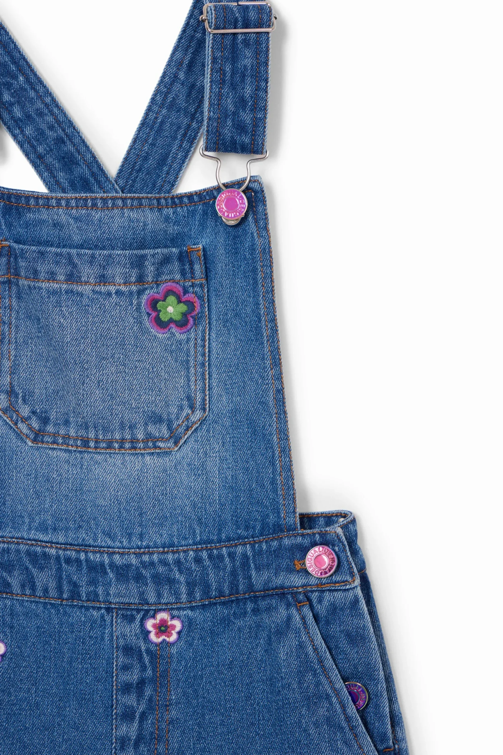Faldas Y Pantalones-Desigual Peto largo flores