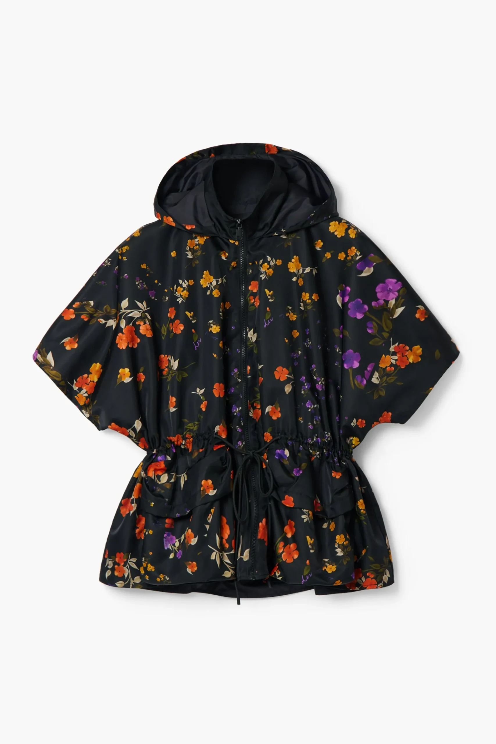 Bufandas Y Pañuelos|Ponchos-Desigual Poncho cremallera pétalos
