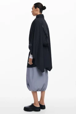 Bufandas Y Pañuelos|Ponchos-Desigual Poncho nylon bolsillo