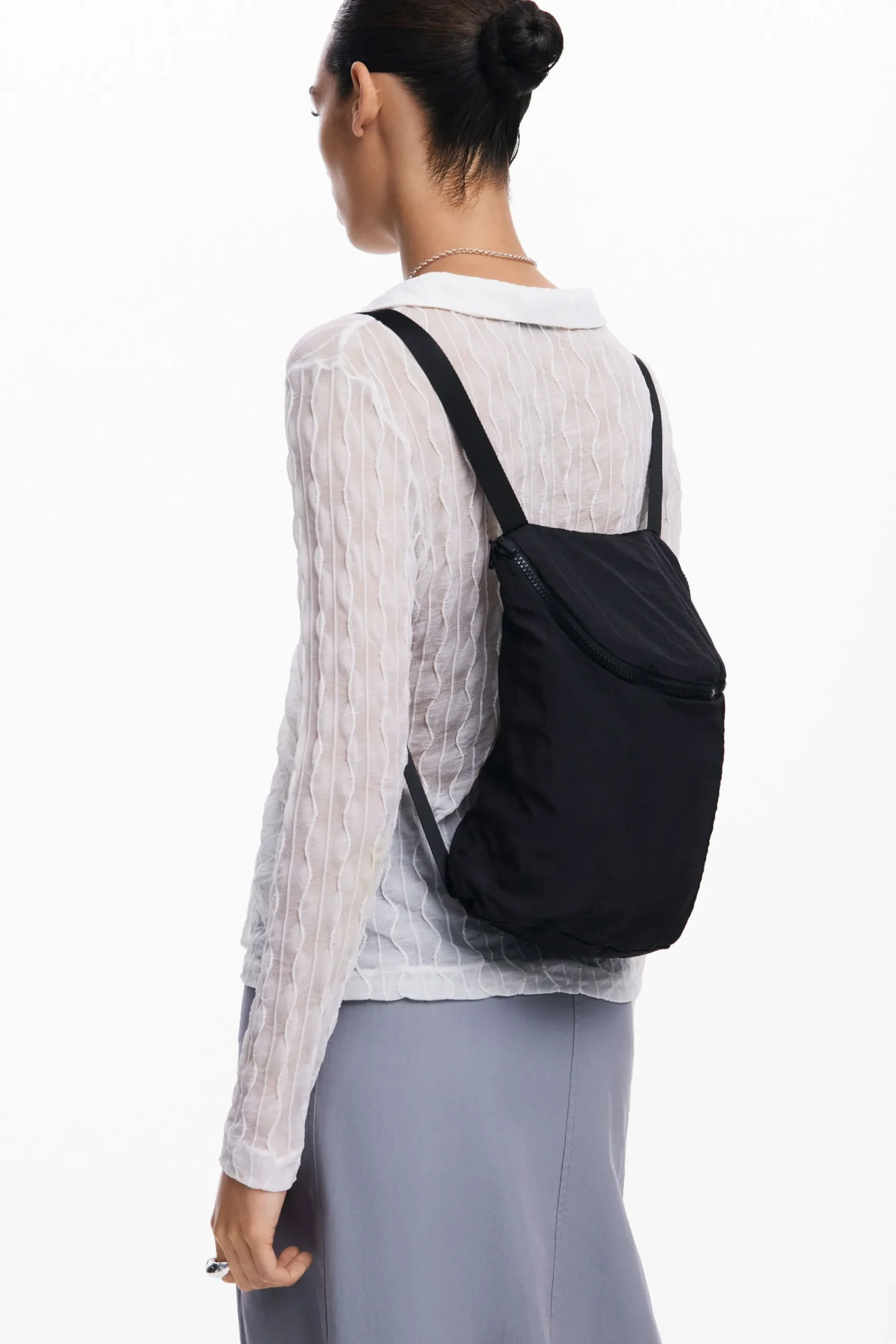 Bufandas Y Pañuelos|Ponchos-Desigual Poncho nylon bolsillo