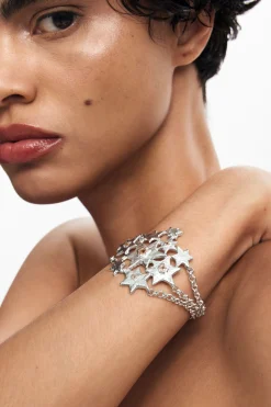 Joyería-Desigual Pulsera de cadenas estrellas Zalio