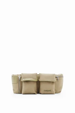 Bolsos-Desigual Riñonera M canvas bolsillos