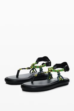 Zapatos-Desigual Sandalias planas cuerda