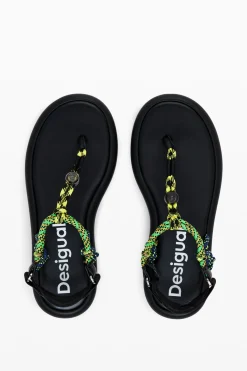Zapatos-Desigual Sandalias planas cuerda