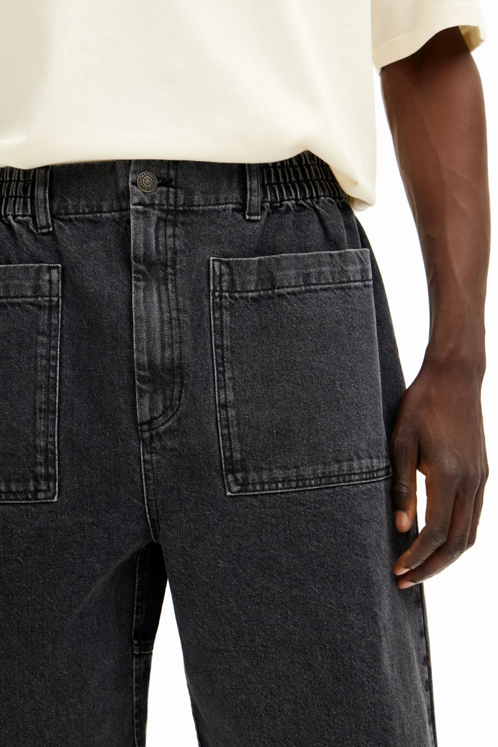 Jeans Y Pantalones-Desigual Shorts denim bolsillos