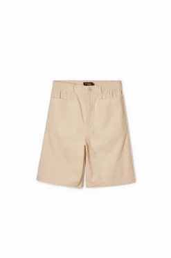 Jeans Y Pantalones-Desigual Shorts lisos bolsillos