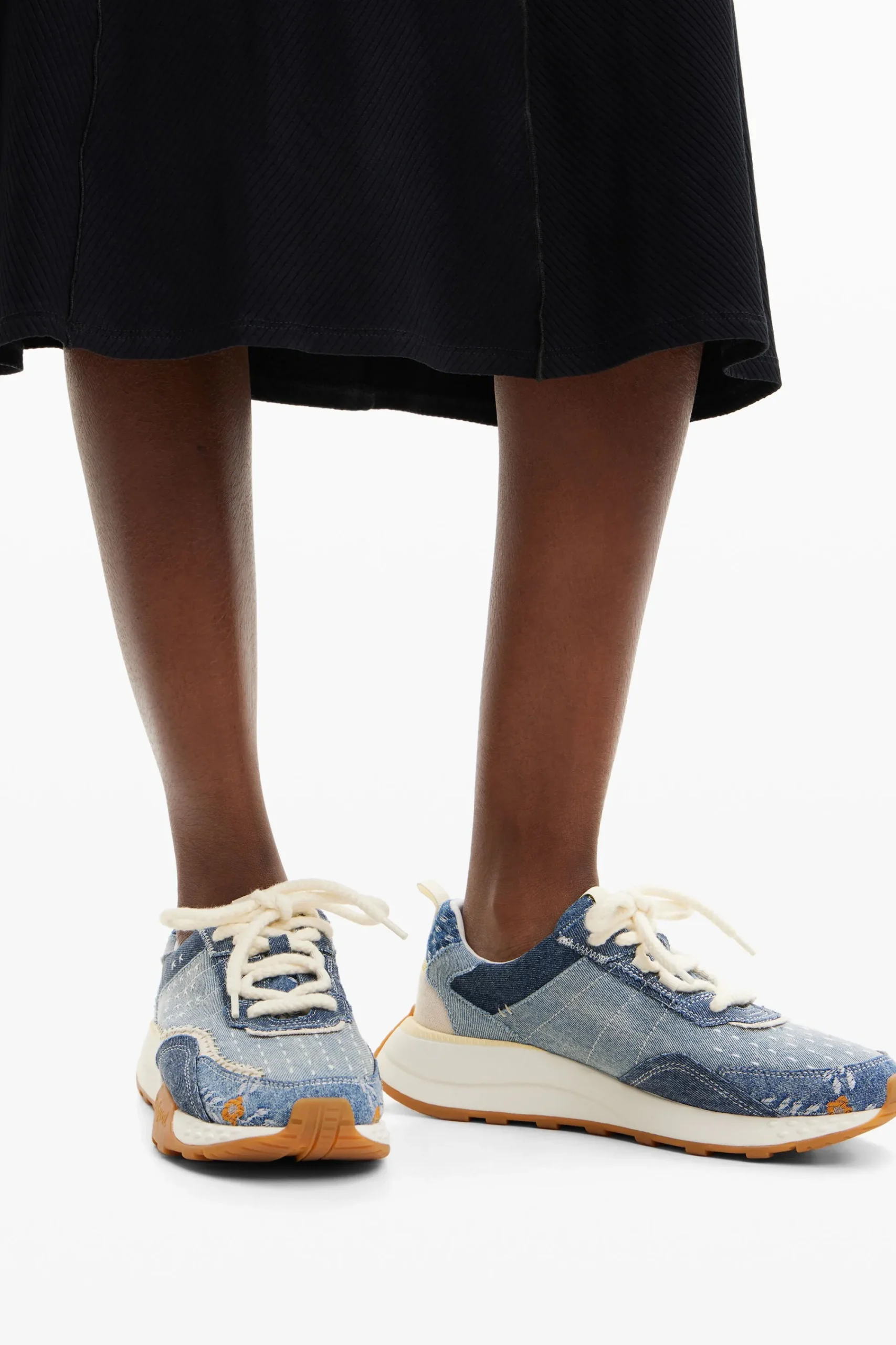 Zapatos-Desigual Sneakers jogger denim