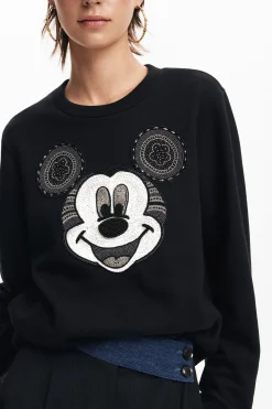 Sudaderas|Jerséis-Desigual Sudadera cara Mickey Mouse