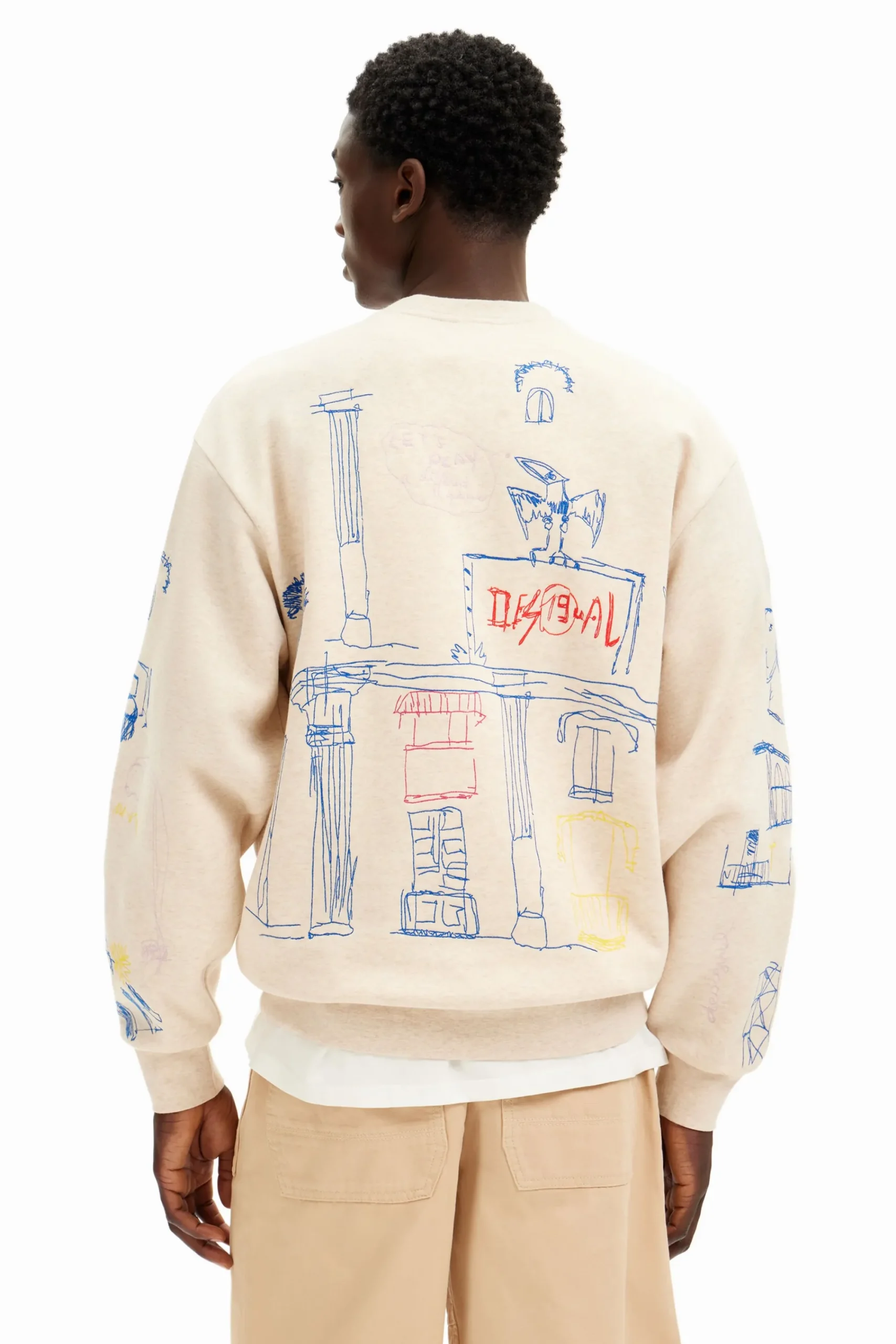 Jerséis Y Sudaderas-Desigual Sudadera con diseño de ilustración