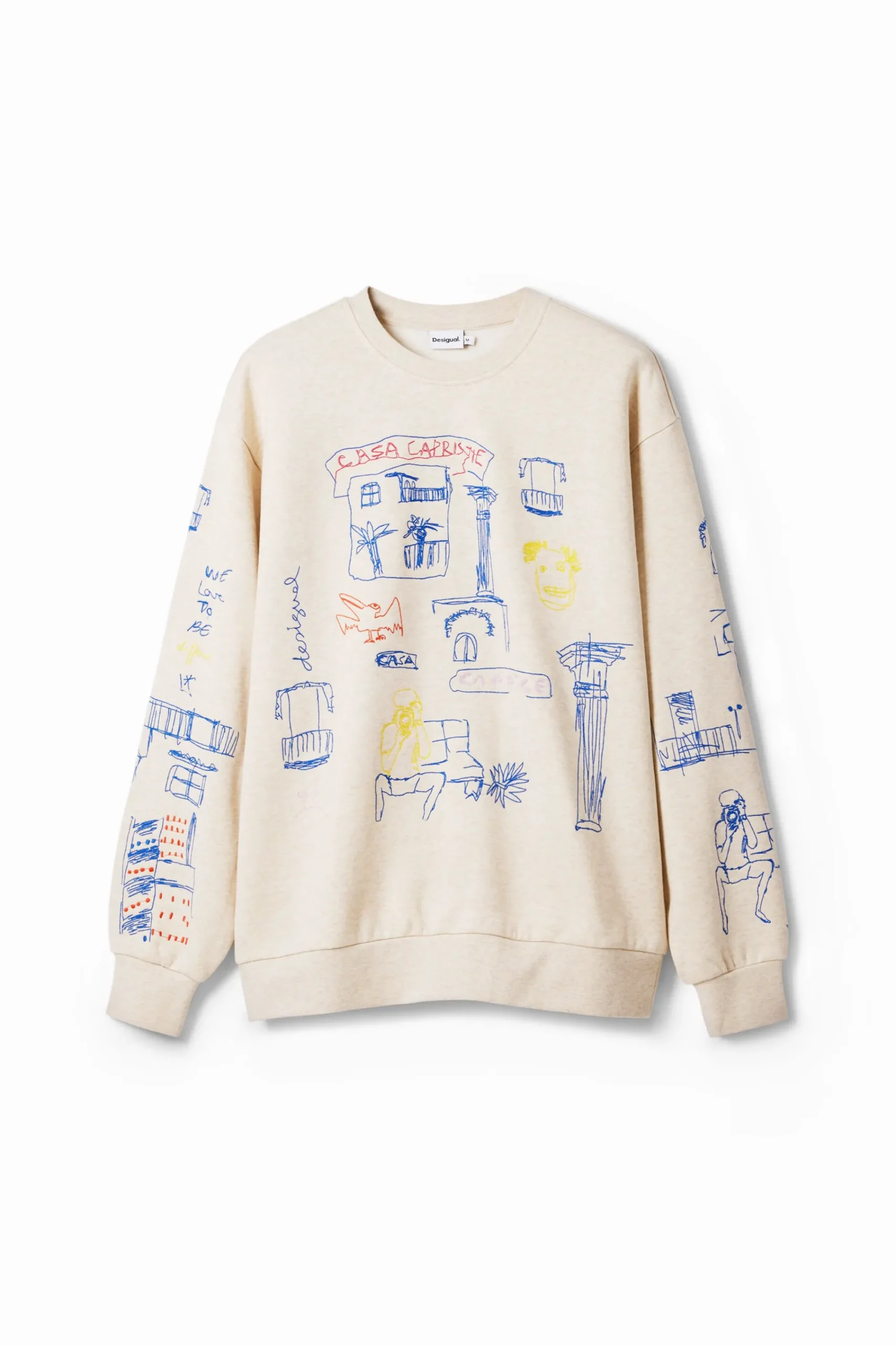 Jerséis Y Sudaderas-Desigual Sudadera con diseño de ilustración