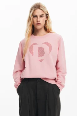 Sudaderas|Jerséis-Desigual Sudadera corazón
