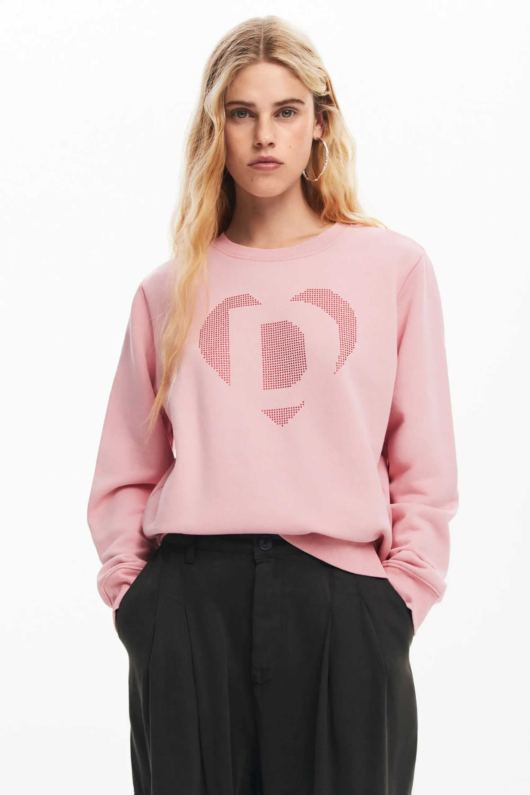 Sudaderas|Jerséis-Desigual Sudadera corazón