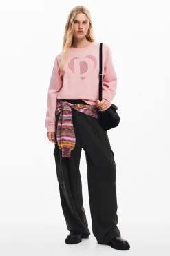 Sudaderas|Jerséis-Desigual Sudadera corazón