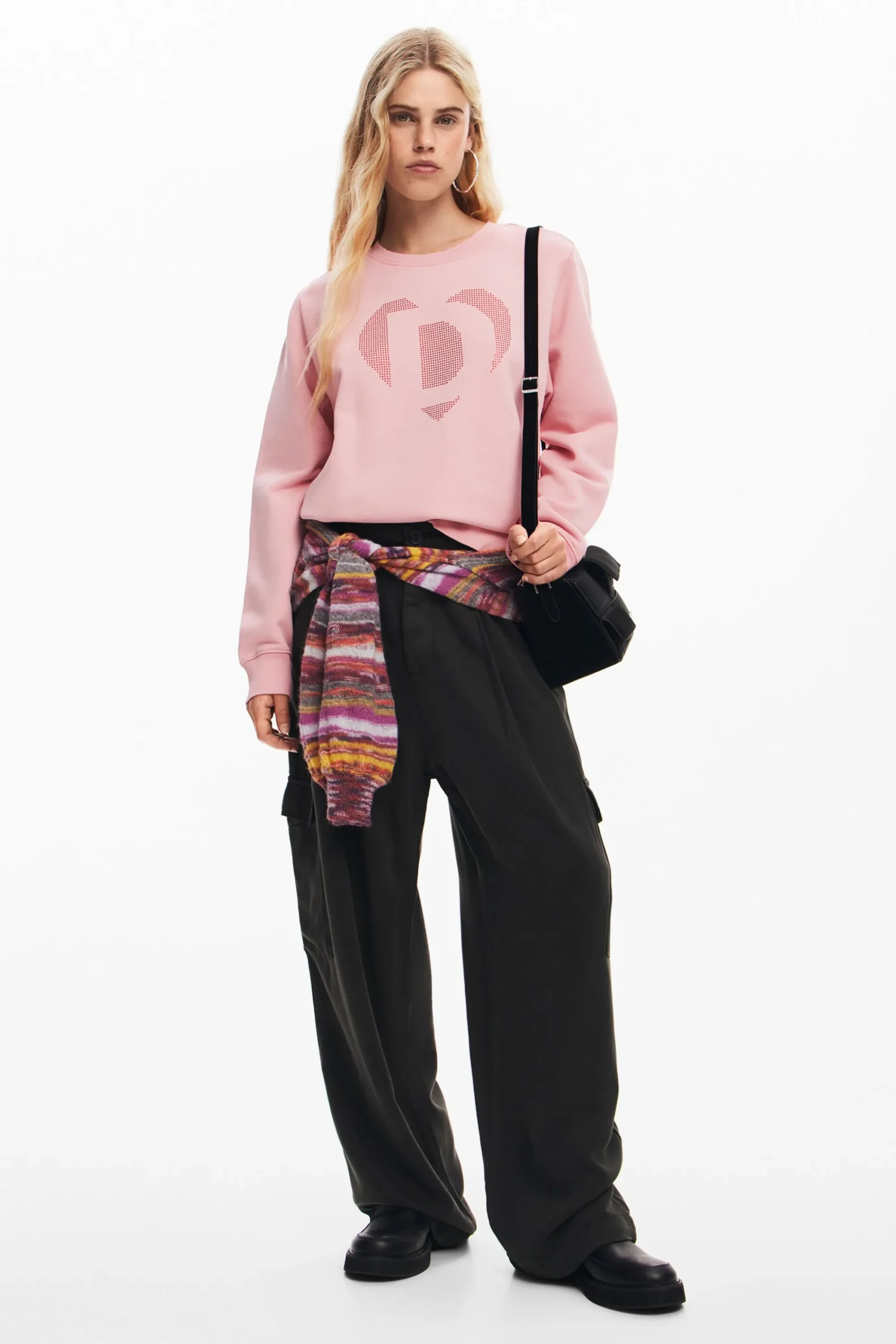 Sudaderas|Jerséis-Desigual Sudadera corazón