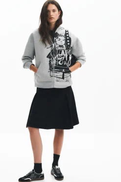 Sudaderas|Jerséis-Desigual Sudadera cremallera estampada M. Christian Lacroix