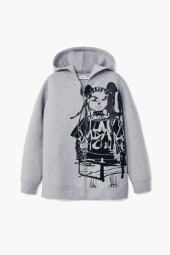 Sudaderas|Jerséis-Desigual Sudadera cremallera estampada M. Christian Lacroix
