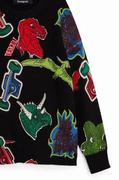 Jerséis Y Sudaderas|Jerséis Y Sudaderas-Desigual Sudadera dinosaurio