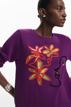 Jerséis-Desigual Sudadera estampado arty