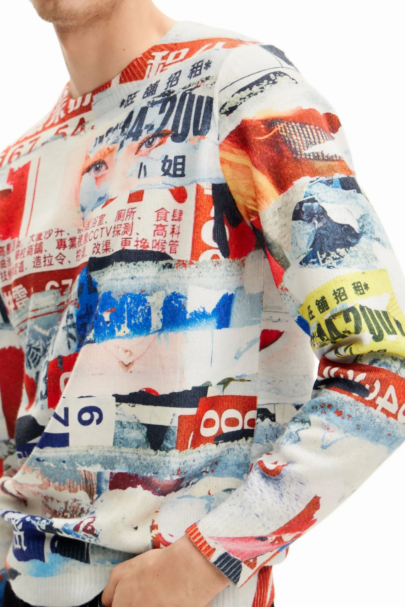 Jerséis Y Sudaderas-Desigual Sudadera estampado revista