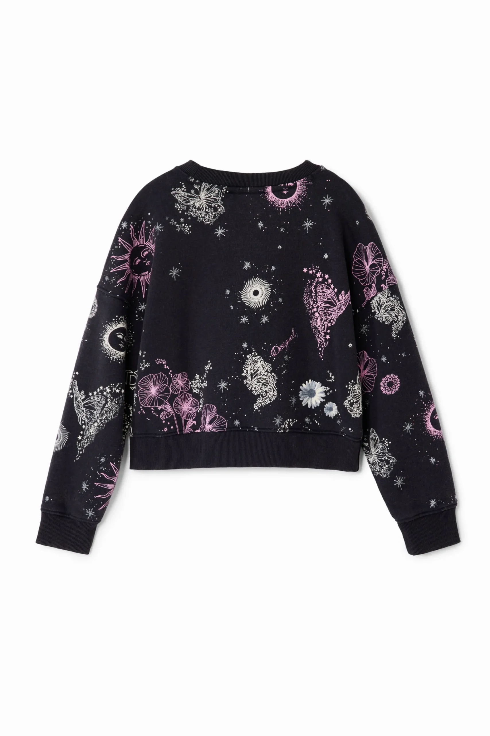 Jerséis Y Sudaderas-Desigual Sudadera flores universo