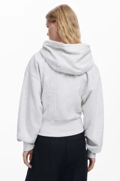 Sudaderas|Jerséis-Desigual Sudadera lisa capucha