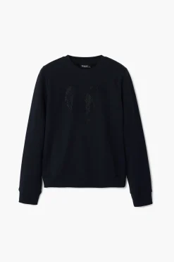 Sudaderas|Jerséis-Desigual Sudadera logo strass