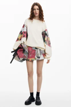 Sudaderas|Jerséis-Desigual Sudadera mangas estampadas M. Christian Lacroix