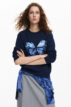 Sudaderas|Jerséis-Desigual Sudadera mariposa