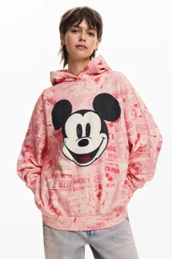 Sudaderas|Jerséis-Desigual Sudadera Mickey Mouse cordón