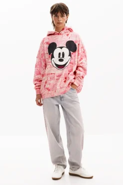 Sudaderas|Jerséis-Desigual Sudadera Mickey Mouse cordón