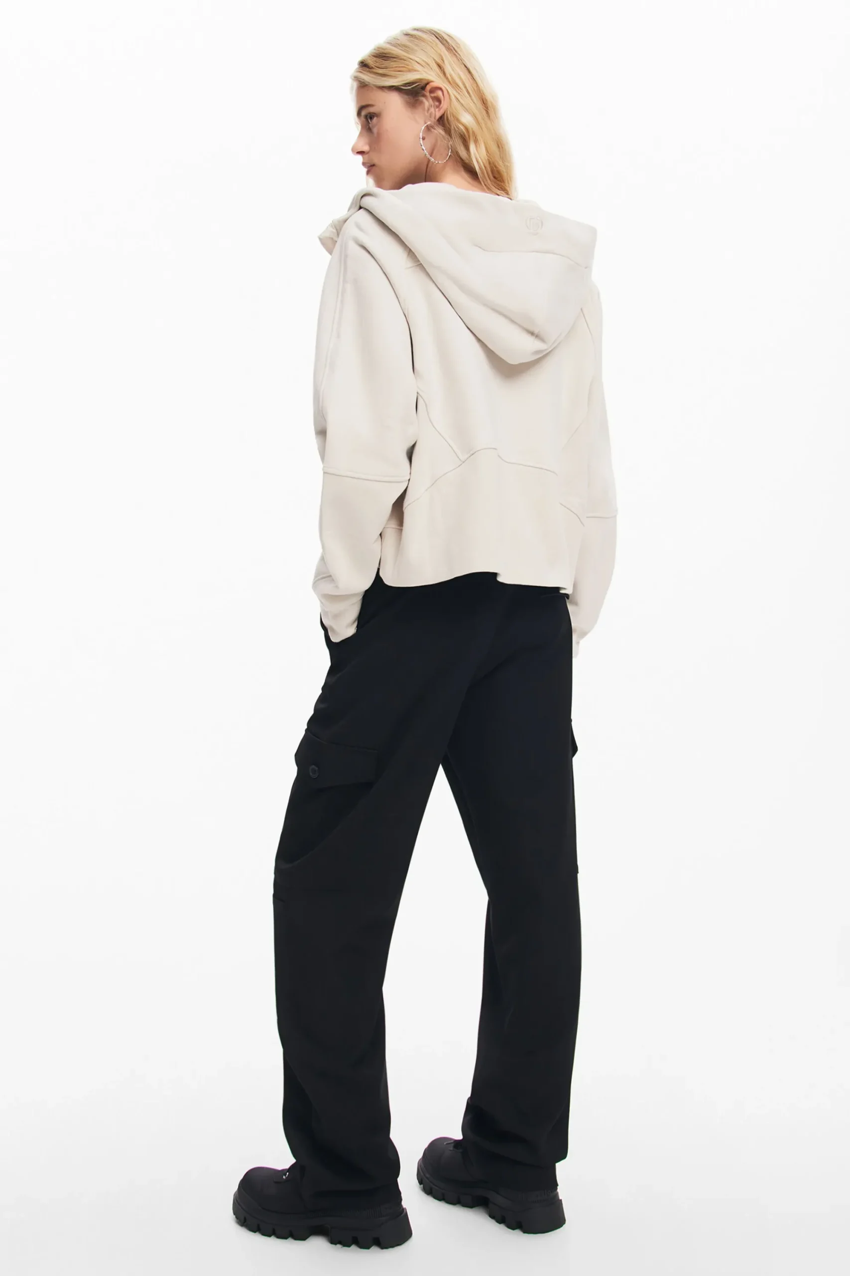 Sudaderas|Jerséis-Desigual Sudadera oversize capucha