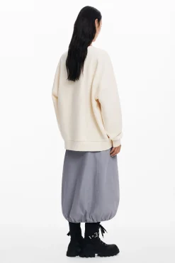 Sudaderas|Jerséis-Desigual Sudadera oversize flor