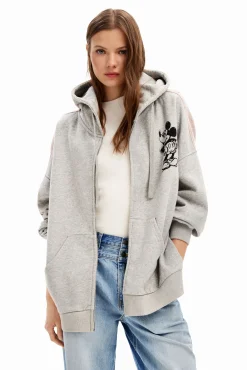 Sudaderas|Jerséis-Desigual Sudadera oversize jacquard Mickey Mouse