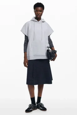 Sudaderas|Jerséis-Desigual Sudadera poncho lisa