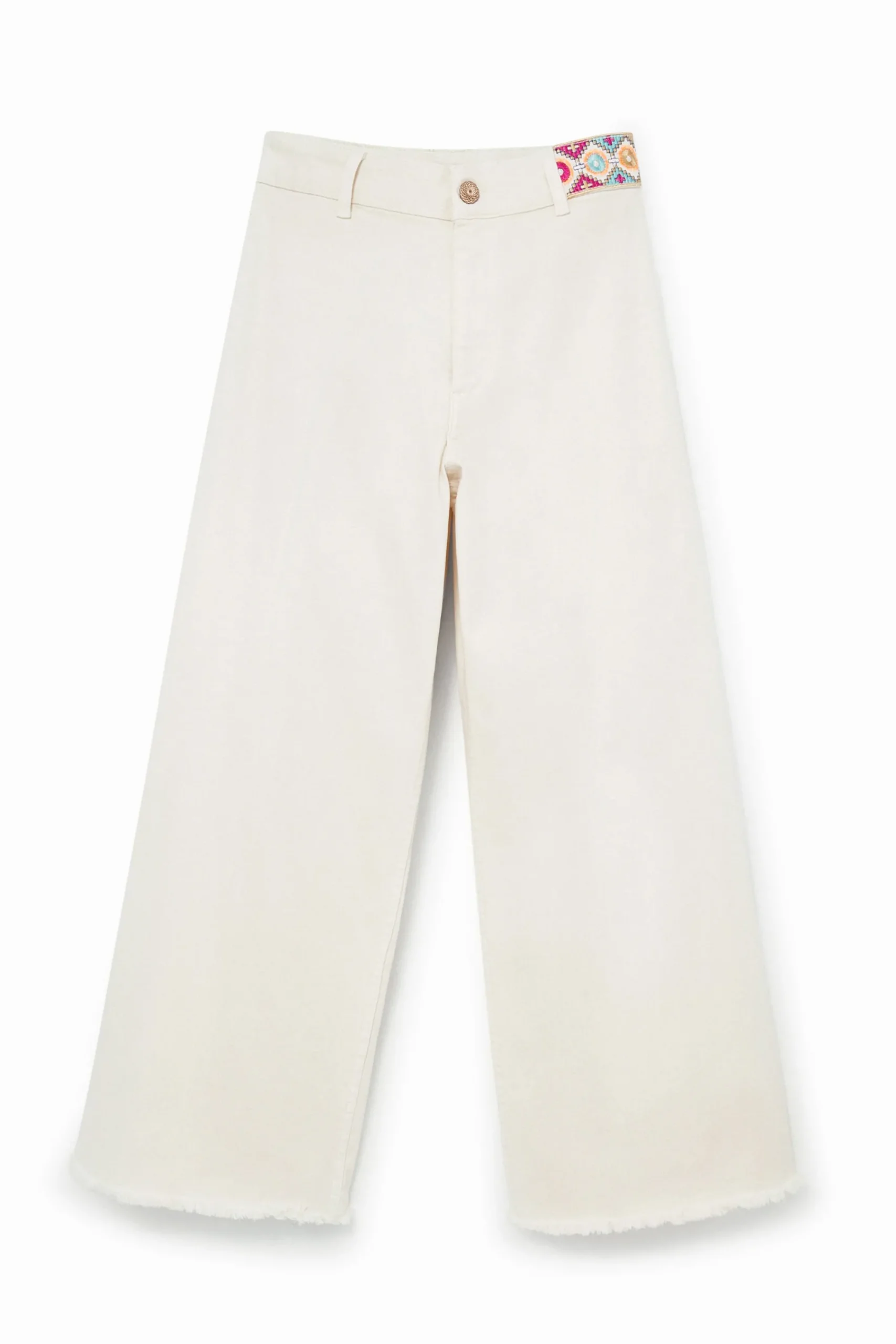 Vaqueros-Desigual Vaquero Culotte cropped